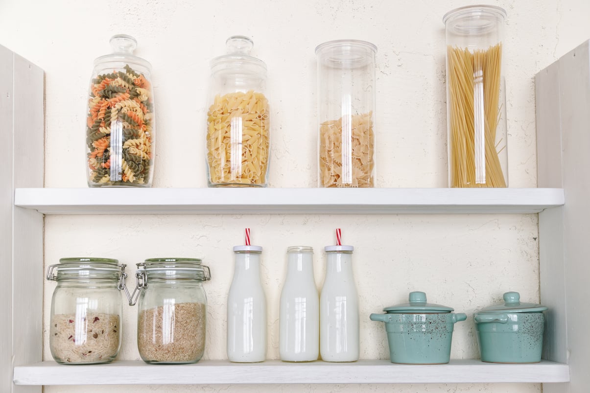 Dried Goods on the Kitchen Pantry